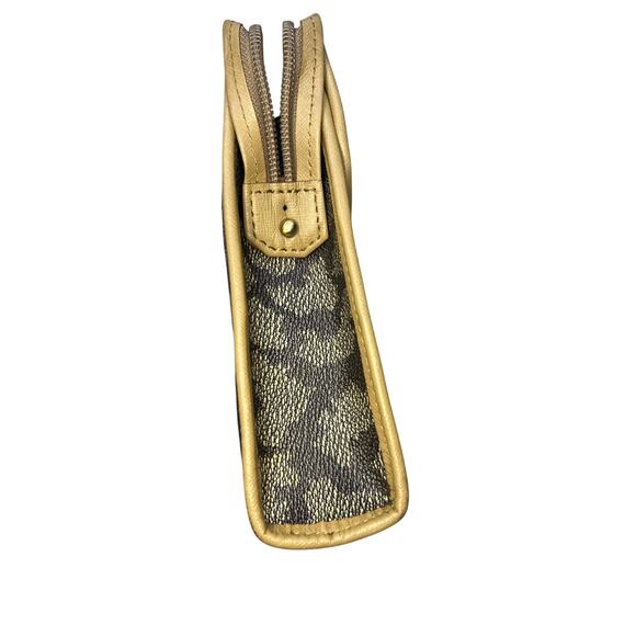 Yves Saint Laurent YSL Giraffe Print Clutch Bag Coated Canvas Leather Trim - Picture 12 of 16